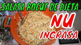 SALATA BOEUF DE DIETA | MAI PUTIN CU 4000 DE CALORII | RETETA SALATA DE BOEUF DIETETICA NU INGRASA