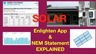 My solar production and NEM statement explained