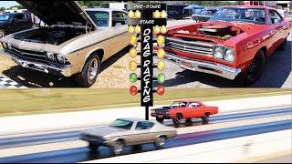 1969 Plymouth Road Runner A12 vs 1969 Chevrolet COPO Chevelle | STOCK DRAG RACE