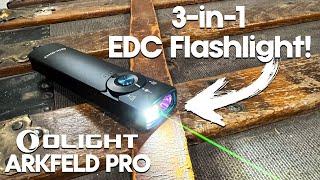 Because 3 lights are BETTER than 1! NEW Olight Arkfeld PRO Review & Beam Test!