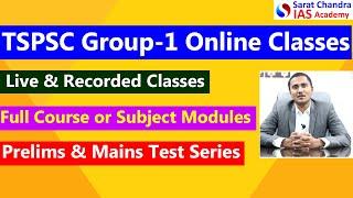 TSPSC Group 1 Online classes - Live & Recorded classes - Prelims & Mains Test Series