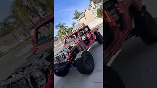 Jeep in Metro Wrap Shattered Elite Red Camo Vinyl 