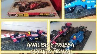 circuito Monza de Scalextric,análisis y prueba, coches Mc Laren MP4 y Ferrari F1/87