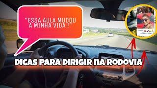 PERDEU O MEDO DE DIRIGIR NA RODOVIA E FOI DIRIGINDO SOZINHA APÓS A AULA 