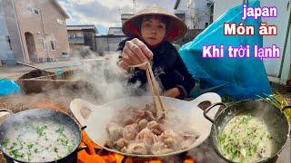 japan cuộc sống nông thôn trời quá lạnh ăn vội tô cháo giải cứu cơn lạnh