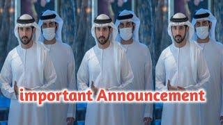 important Announcement | sheikh hamdan poem crown prince hamdan fazza official fazza3 fazza status