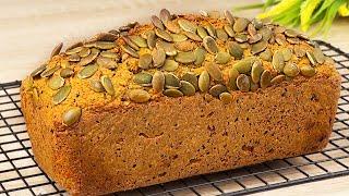 Mit gesundem Brot ohne Mehl kann man 100 Jahre leben. Schnelles Kürbis-Haferbrot-Rezept