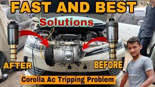 Toyota Corolla Ac Compressor Tripping Problem Soltion| Ac Compressor Solenoid Valve Replacement