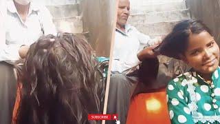 My long hair massage and cracking by Father