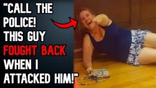 Karen KICKS Worker, Gets Kicked Back & A Broken LEG! - Reddit Stories