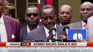 Azimio leaders back Raila on the AUC position