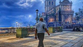 Hitman™ Epic Level Design | Night Walk Around Sapienza [4K60 HDR]