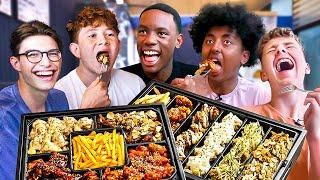 British Highschoolers try 11 types of Korean Fried Chicken!!