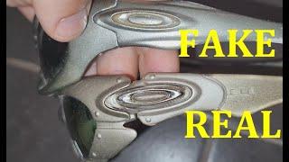 Real vs Fake Oakley sunglasses. How to spot original Oakley plate eye wear