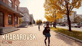 Walking Tour. Autumn in Khabarovsk 4K part 2