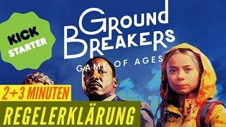 Groundbreakers Regeln Anleitung Regelvideo - Kickstarter Kartenspiel