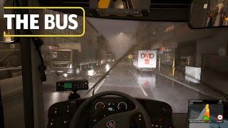 Relaxing Driving in the Rain | City Bus Simulator - THE BUS | Gameplay 4K | Scania Citywide