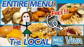 Rating everything on the menu at NCL's Local Bar & Grill restaurant!