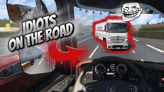 IDIOTS on the road #12 | BEST OF Euro Truck Simulator 2 funny moments in TruckersMP! ETS Multiplayer