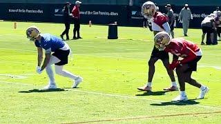  Ricky Pearsall & Jauan Jennings - 49ers WR Drills at Mandatory Minicamp