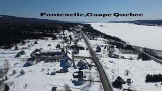 Fontenelle,Gaspe Quebec Canada 4k Drone Video