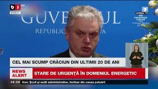 REPUBLICA MOLDOVA DECLARĂ STARE DE URGENȚĂ ÎN SECTORUL ENERGETIC_Știri B1TV_12 dec. 2024