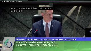 Ottawa City Council – October 16, 2024