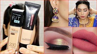 Step by Step Traditional Indian Wedding Makeup Look for Bridesmaid/guest at home #Beginners #tips