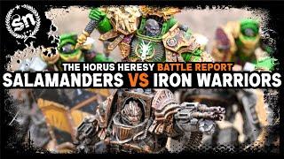 Salamanders vs Iron Warriors - The Horus Heresy (Battle Report)