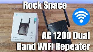 Rock Space WiFi Extender AC1200 Dual Band Wireless Repeater Unboxing and Setup