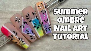 Summer Ombre Nail Art Tutorial