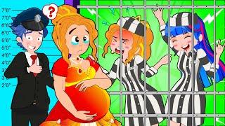 Rich vs Poor Princess in Jail But Who is Really Pregnant? Funny Situations | Poor Princess Life