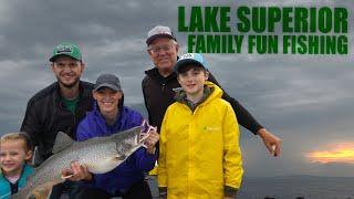 Family Fishing Fun on Lake Superior in Marquette County!