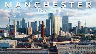 Manchester! Cinematic Drone Views of The Evolving Dynamic Skyline in 4K