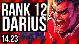 DARIUS vs SION (TOP) | 500+ games, Rank 12 Darius | NA Challenger | 14.23