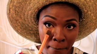 Make up for dark skin "Spring/Gold/Prom Makeup Tutoral