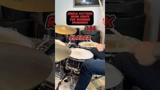 Simple Pattern Drum Chops For Beginner Drummers! #drums