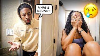 CRYING WITH THE DOOR LOCKED PRANK ON MY BOYFRIEND **CUTE REACTION**