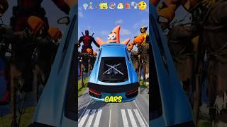 SpongeBob Characters Cars Vs Patrick Star  BeamNG.Drive #beamngdrive