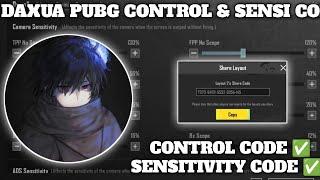 (2024) DAXUA PUBG SENSITIVITY CODE 3.3/ DAXUA PUBG CONTROL CODE 3.3/ 5 FINGER LAYOUT CONTROL ZONE