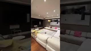 Basement Tour - pool, gym, bar, and movie room