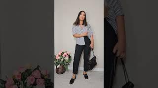 How to Style Slim Fit Crop Trousers Smart Wear Outfit Ideas #style #youtubeshorts #smartwear