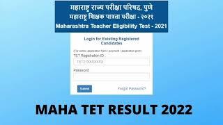 MAHA-TET  NOV 2021 RESULT UPDATE