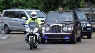 King Charles, Queen Camilla , Prince William & others leaving Trooping the colour 2024!