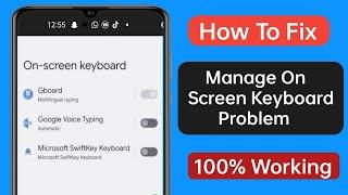 How to fix on screen keyboard problem | manage on screen keyboard problem solved 2024