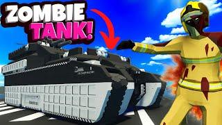 Using a MASSIVE Tank To DESTROY the Zombie Apocalypse in Stormworks!