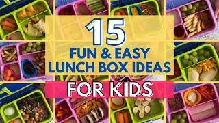 Kid's Lunch Box Ideas | Back to School Lunch Ideas | Lunch Box Recipes | Easy Lunches for Kids