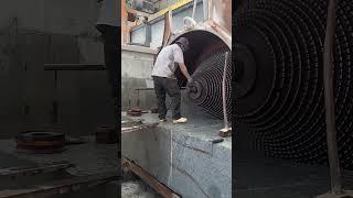 Granite block cutting machine with combined saw blade #stonemachine