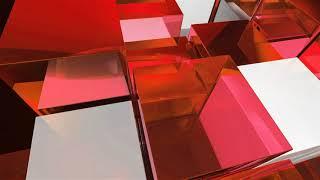 News Broadcast | Looped Animation | Looped Cubic Red Background | Free video Footage