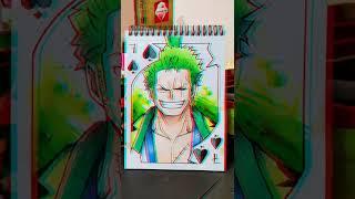 Drawing Roronoa Zoro part 2 #shorts